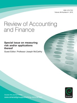 cover image of Review of Accounting and Finance, Volume 14, Number 4